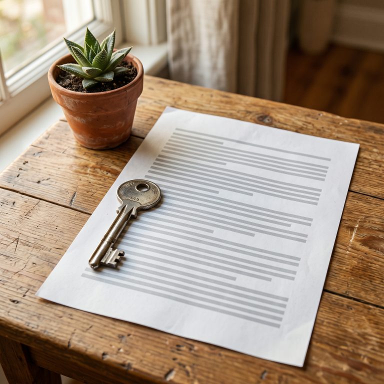 House key resting on a VA loan refinance document